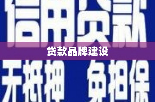 厚街贷款品牌建设