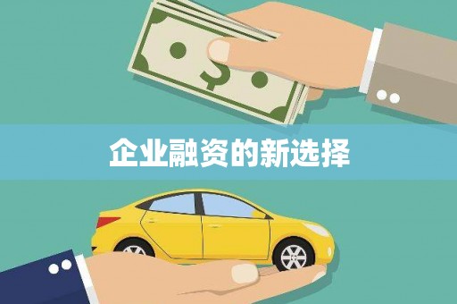 厚街企业融资的新选择