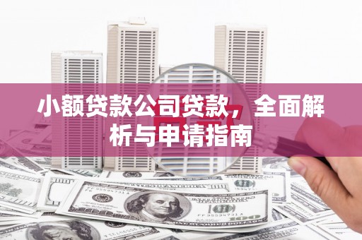 厚街小额贷款公司贷款，全面解析与申请指南