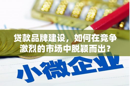 厚街贷款品牌建设，如何在竞争激烈的市场中脱颖而出？