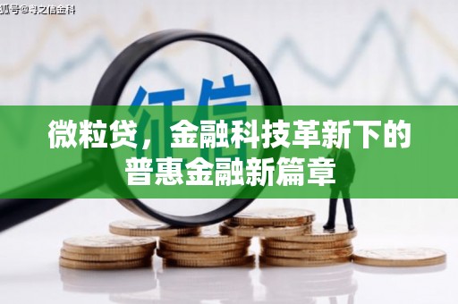 厚街微粒贷，金融科技革新下的普惠金融新篇章