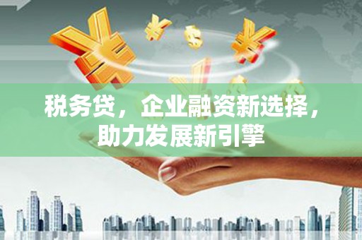 厚街税务贷，企业融资新选择，助力发展新引擎