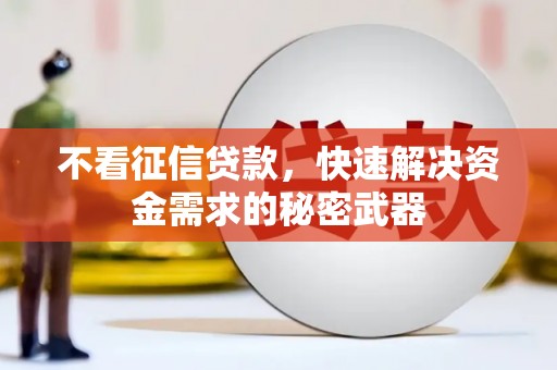 厚街不看征信贷款，快速解决资金需求的秘密武器