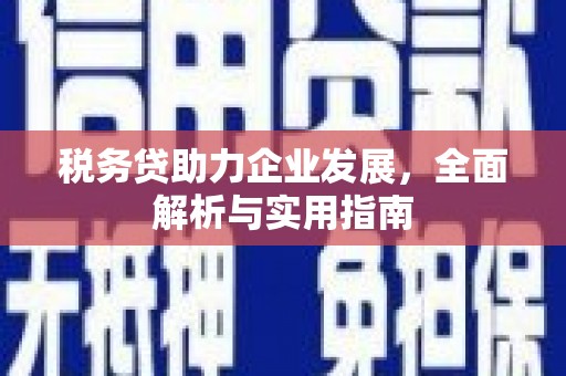 厚街税务贷助力企业发展，全面解析与实用指南