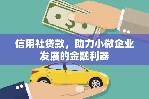 厚街信用社贷款，助力小微企业发展的金融利器